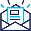 newsletter icon blue